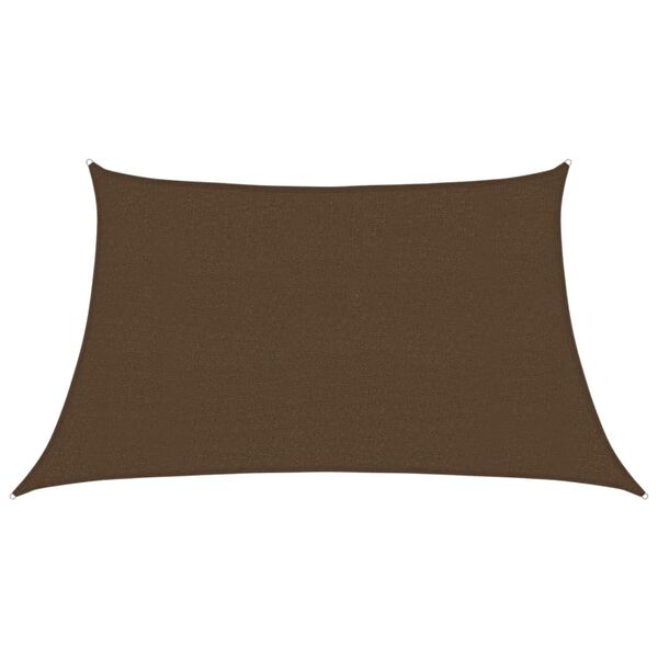 vidaXL Sonnensegel 160 g/m&sup2; Braun 3/4x2 m HDPE