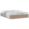 vidaXL Ottoman-Bett ohne Matratze Cappucino 140x190cm Kunstleder