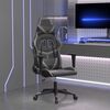 vidaXL Gaming-Stuhl Schwarz und Grau Kunstleder