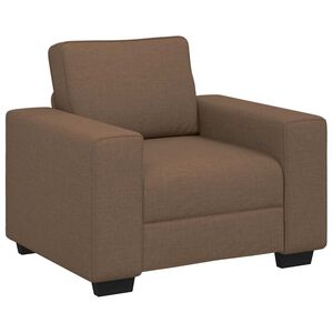 vidaXL Sessel Braun 60 cm Stoff