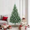 vidaXL K&uuml;nstlicher vorbeleuchteter Weihnachtsbaum Gr&uuml;n 180 cm PVC