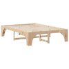 vidaXL Bettrahmen Braun 150 x 200 cm Massives Kiefernholz