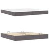 vidaXL Bettgestell mit Matratze mit Matratze 2 pcs Grau PVC