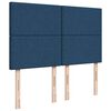 vidaXL Boxspringbett mit Matratze Blau 140x190 cm Stoff