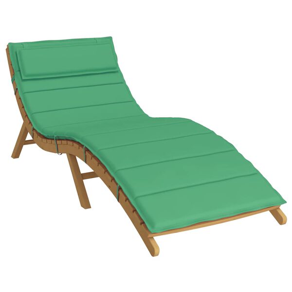 vidaXL Sonnenliegen-Auflage Gr&uuml;n 180x60x4 cm Oxford-Gewebe