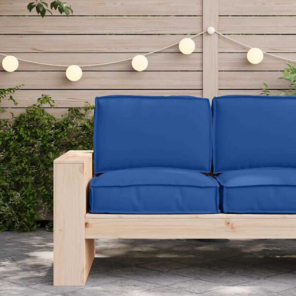 vidaXL Palettenkissenset 2 pcs K&ouml;nigsblau Oxford-Stoff