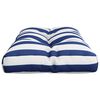 vidaXL Palettenkissen Blau Wei&szlig; Gestreift 70x40x12 cm Stoff