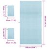 vidaXL Sporthandtuch Set 3 pcs Blau Polyester und Polyamid