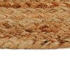 vidaXL Teppich Geflochten mit Quasten 150 cm Jute Rund