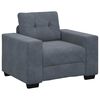 vidaXL Sessel Dunkelgrau 100x78x80 cm Samt