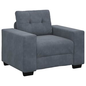 vidaXL Sessel Dunkelgrau 100x78x80 cm Samt
