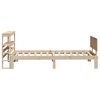 vidaXL Bettgestell mit Kopfteil ohne Matratze 100x200 cm