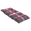 vidaXL Hochlehner-Auflagen 6 Stk. Rotes Karomuster Oxford-Gewebe