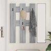 vidaXL Wandmontierter nachttisch Graues Sonoma 65 x 3 x 100 cm