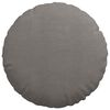vidaXL Sitzkissen 2 pcs Hellgrau &Oslash; 50 cm Cordstoff