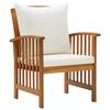 vidaXL 5-tlg. Garten-Lounge-Set mit Auflagen Massivholz Akazie