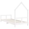 vidaXL Kinderbett Wei&szlig; 80x200 cm Massivholz Kiefer