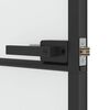 vidaXL Innent&uuml;r Schlank Schwarz 83x201,5 cm Hartglas & Aluminium