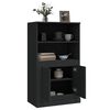 vidaXL Highboard Schwarz 60x35,5x103,5 cm Holzwerkstoff