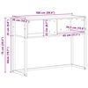 vidaXL Beistelltisch Altholz 100 x 36 x 75 cm Holzwerkstoff