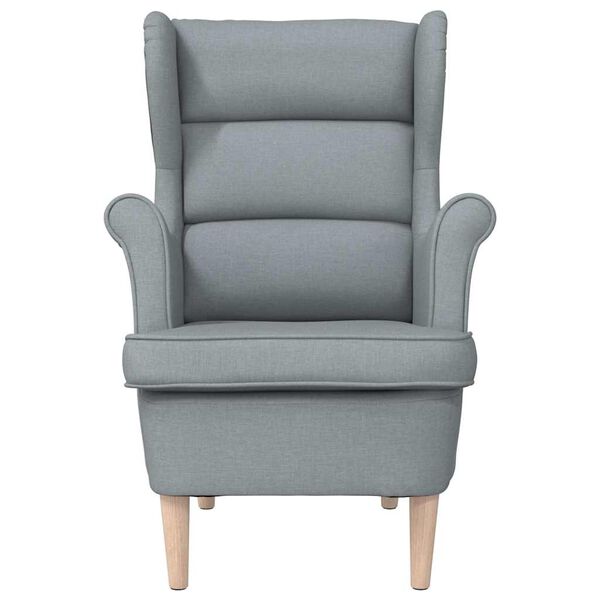 vidaXL Sessel Hellgrau 74x84x100 cm Stoff