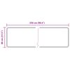 vidaXL Teppichl&auml;ufer MARSA Grau 250 x 80 cm Polyester und PVC