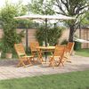 vidaXL Garten Essgruppe 5 pcs Braun Akazie Massivholz