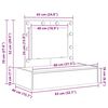 vidaXL Schminktisch mit Schubladen Grau 83 x 40 x 70 cm Holzwerkstoff