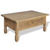 vidaXL Couchtisch mit Schublade Mexikanisches Kiefernholz