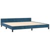 vidaXL Bettgestell ohne Matratze Dunkelblau 200x200 cm Samt