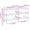 vidaXL Konsolentisch Artisan-Eiche 160 x 30 x 75 cm Holzwerkstoff