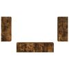 vidaXL TV-Schrankset 2 pcs Ger&auml;ucherte Eiche Holzwerkstoff