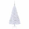vidaXL K&uuml;nstlicher Weihnachtsbaum Wei&szlig; 120 cm PVC und Stahl