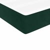 vidaXL Boxspringbett mit Matratze Dunkelgr&uuml;n 90x200 cm Samt