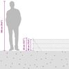 vidaXL Zaunpfosten Gr&uuml;n 10 x 0,4 m (60 x 60 mm Maschen) Stahl und PVC