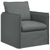 vidaXL Sofa 2 pcs Dunkelgrau