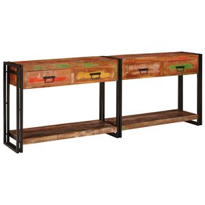 vidaXL Konsolen-Tische 2 stk. Mehrfarbig 200 x 33 x 75 cm
