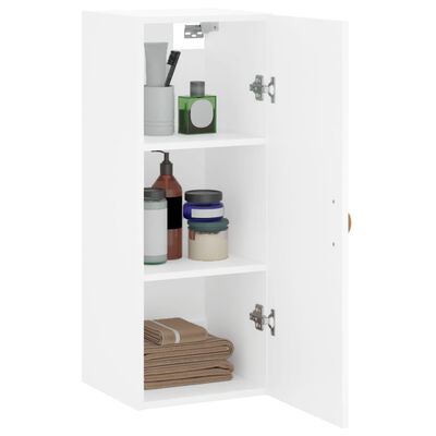 vidaXL Wandschrank Weiß 34,5x34x90 cm