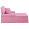 vidaXL Chaise Lounge mit Rock mit Kissen Rosa 91 x 157 x 91 cm Stoff