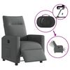 vidaXL Relaxsessel Elektrisch Dunkelgrau Stoff