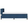 vidaXL Boxspringbett mit Matratze Blau 200 x 100 cm Polyester