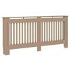vidaXL Heizk&ouml;rperabdeckung 2 pcs Braun 172 x 19 x 81,5 cm