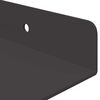 vidaXL Wandregal mit Regal 2 pcs Schwarz 30 x 17,5 x 2,5 cm