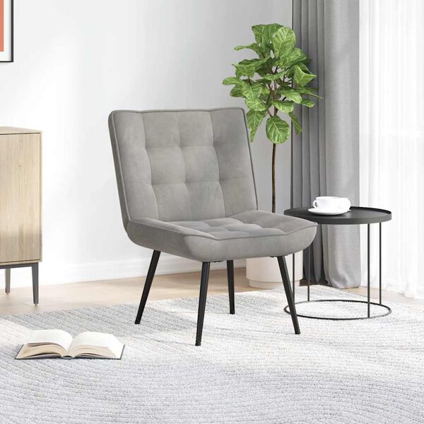 vidaXL Relaxsessel Dunkelgrau 64x74x84 cm Samt