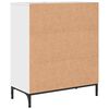 vidaXL Sideboard Hochglanz Wei&szlig; 69,5 x 33 x 82 cm Holzwerkstoff