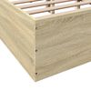 vidaXL Bettgestell Sonoma-Eiche 120x200 cm Holzwerkstoff