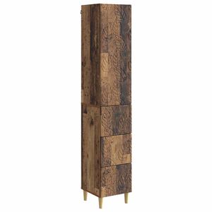 vidaXL Schrankset 2 stk. 33 x 34,5 x 90 cm Holzwerkstoff Altholz