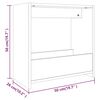 vidaXL Beistelltisch Grau Sonoma 50x26x50 cm Holzwerkstoff