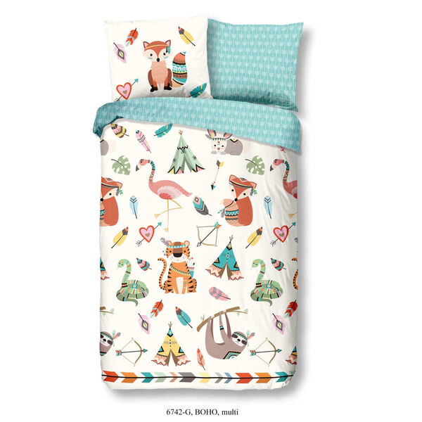 Good Morning Kinder-Bettw&auml;sche-Set Boho 140 x 200/220 cm