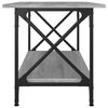 vidaXL Couchtisch Grau Sonoma 80x45x45 cm Holzwerkstoff und Eisen